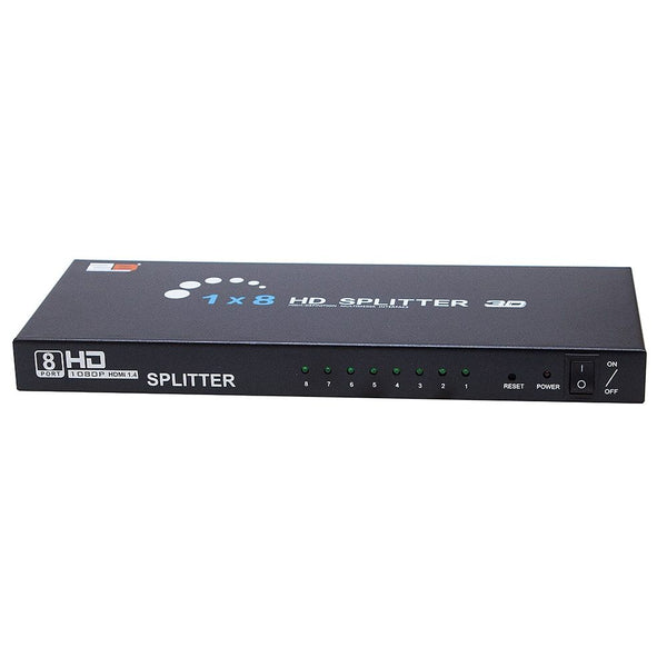 2B (CV998) HDMI Splitter 1 to 8 Automatic Detection with Power Adapter