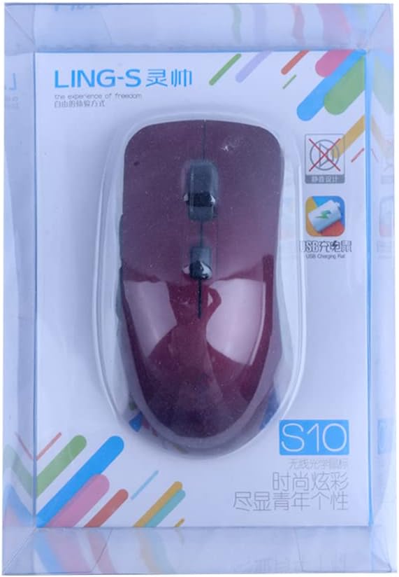 MOUSE LING-S MODEL: X10 2.4G / 15M / GAMING / 2400 dPI/CHARGEABLE/SILENT CLICK/