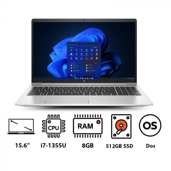 Laptop HP ProBook 450 G10 - Intel Core i7-1355U, 8GB RAM, 512GB SSD, 4GB NVIDIA RTX 2050, 15.6" FHD