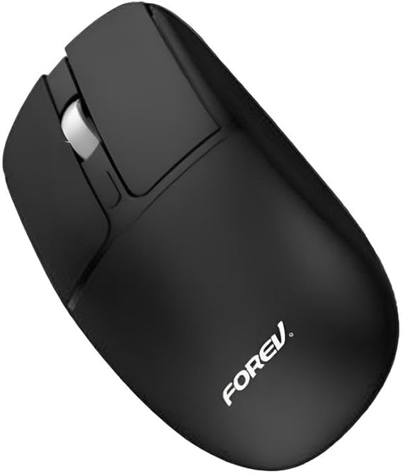 Wireless Office Mouse Fv-386 – 4 Silent Button 2.4Ghz 10M Range – Non-Slip Roller Design 1600Dpi - Black