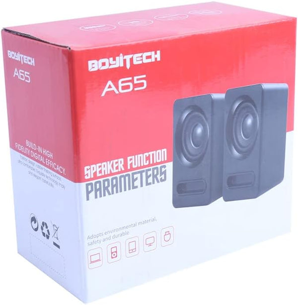 SPEAKER BOYTECH MODEL: A65 USB/AUX/MINI/LAP/PC