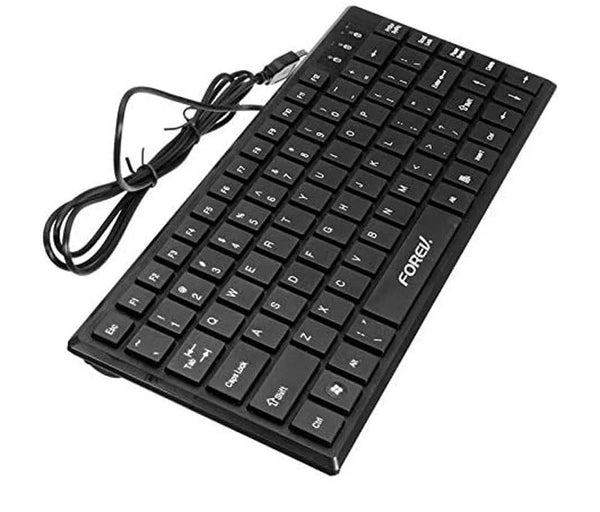 Forev Fv-65S Slim External Keyboard, Black