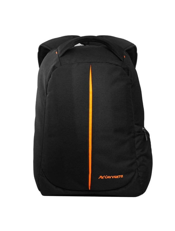 L'AVVENTO Discovery Laptop Anti-Theft Backpack fit up to 15.6” Laptops Nylon with Padded Laptop Compartment - Black