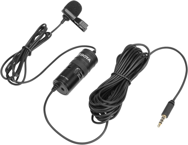 Boya by-m1 pro universal lavalier microphone - black